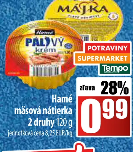 Hamé mäsová nátierka