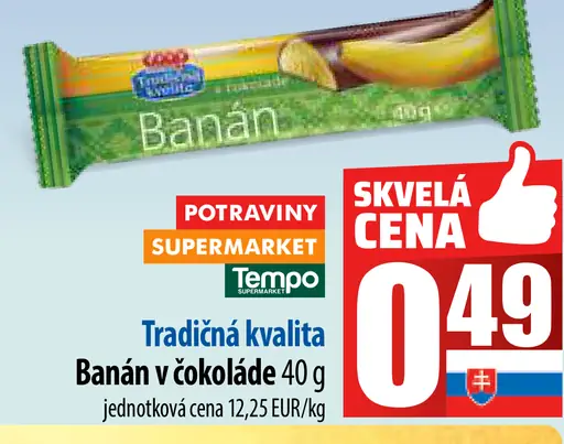 Banán v čokoláde
