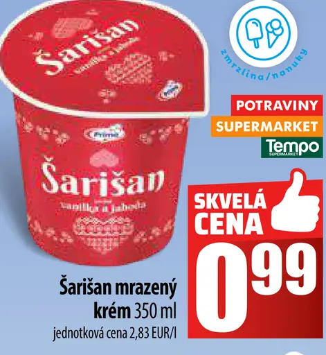 Šarišan mrazený krém