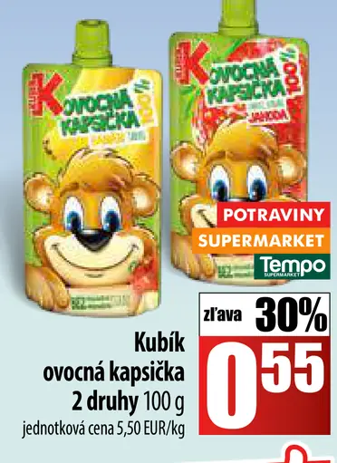 Kubík ovocná kapsička
