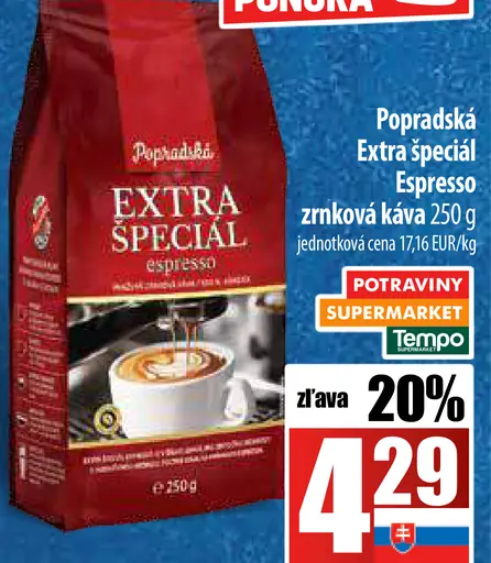 Popradská Extra špecial Espresso