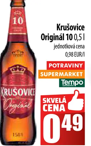 Krušovice original plechovka
