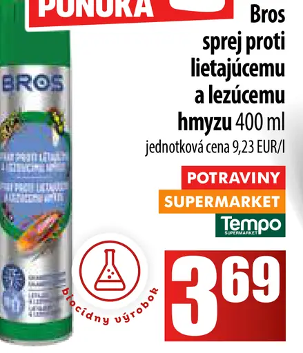 Bros sprej proti lietajúcemu a lezúcemu hmyzu