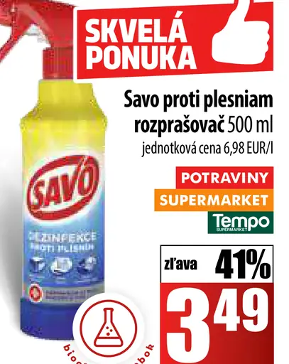 Savo proti plesniam rozprašovač