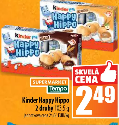 Kinder Happy Hippo
