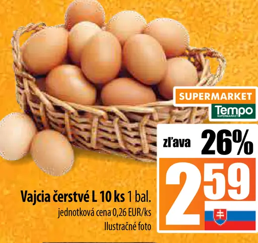 Čerstvé vajcia