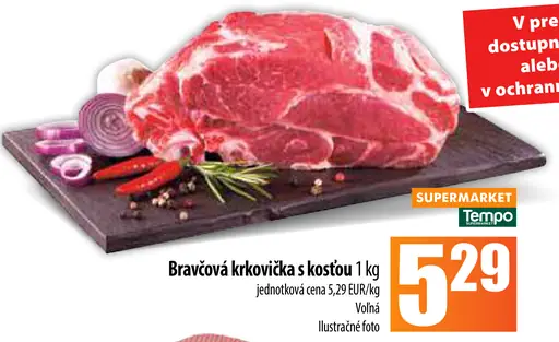 Bravčová krkovička s kosťou