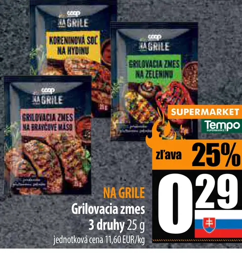 COOP Grilovacia zmes 3 druhy