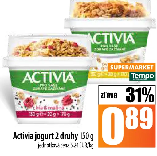 Activia jogurt marhuľa