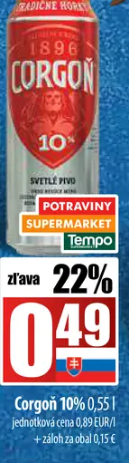 Corgoň plechovka