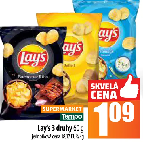 Lay's Chips Barbecue Ribs, Salt & Vinegar, Sour Cream & Onion