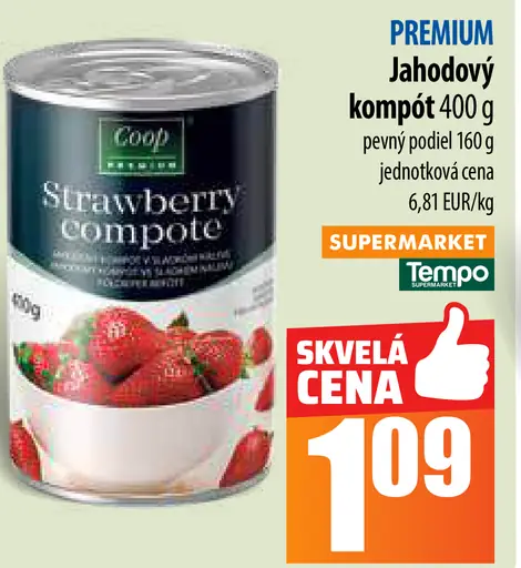 Coop Jahodový kompót