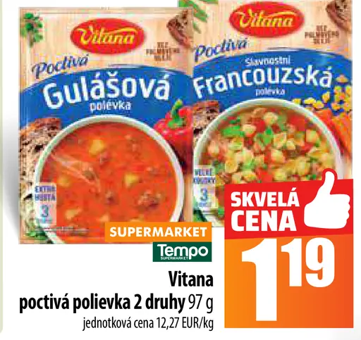 Vitana Gulášová instantná polievka