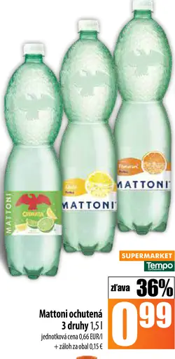 Mattoni ochutená minerálna voda
