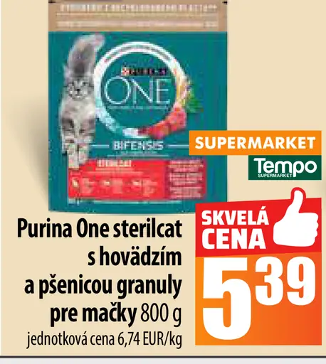 Purina One sterilcat s lososom a pšeničnou granulou