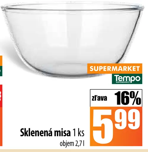 Sklenená misa