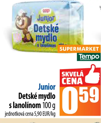 Junior Detské mydlo s lanolínom