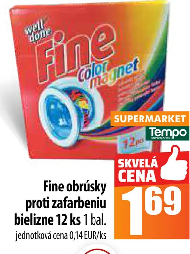 Fine obrúsky proti zafarbeniu bielizne