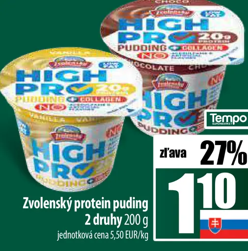 ZVOLENSKÝ Protein puding