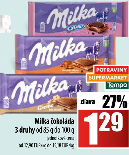 Milka Mliečna čokoláda