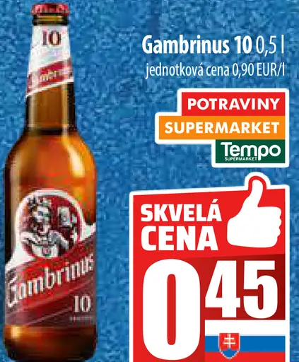 Gambrinus plechovka