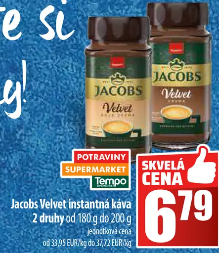 Jacobs Velvet instantná káva