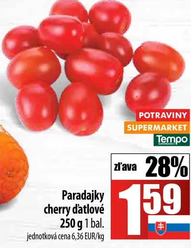 Paradajky cherry datľové