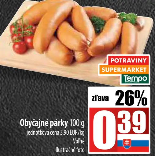 Dobrý výber Obyčajné párky
