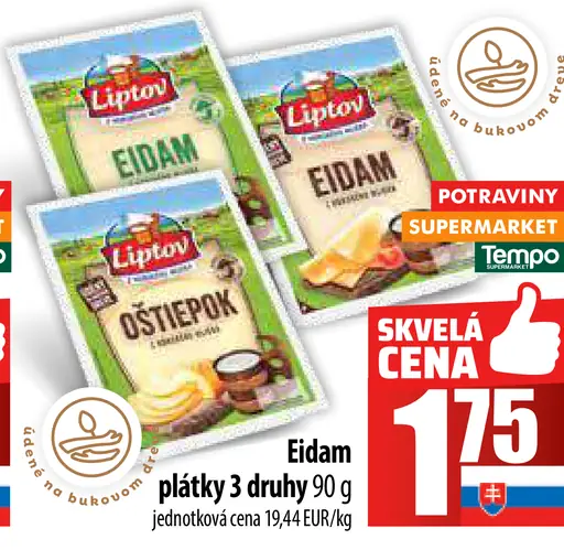 Liptov Eidam plátky