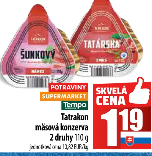 Tatran mäsová konzerva