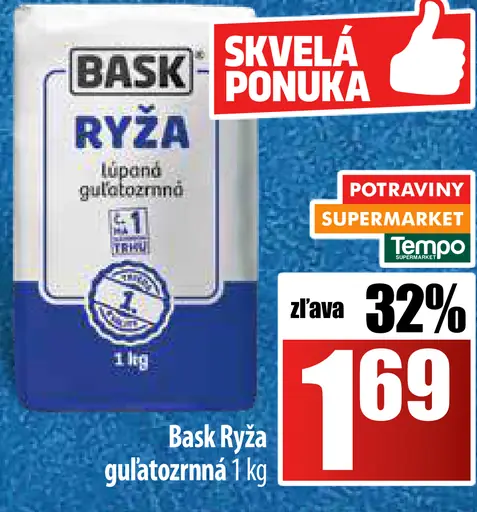 Bask ryža guľatozrnná