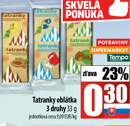 Tatranky oblátka