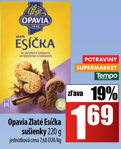 Opavia Zlaté Esíčka sušienky