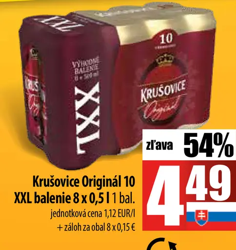 Krušovice original plechovka