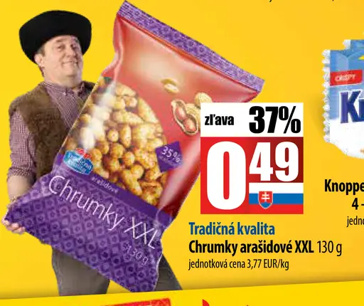 Chrumky arašidové XXL