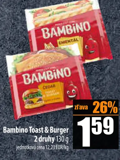 Bambino Toast & Burger ementál