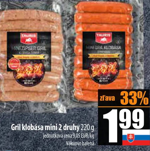 Gril klobása mini