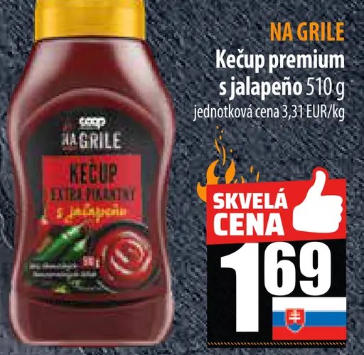 Coop Ketchup premium s jalapenos