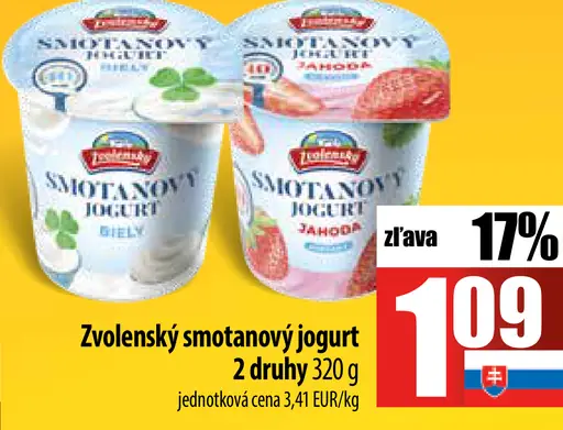 Zvolenský smotanový jogurt