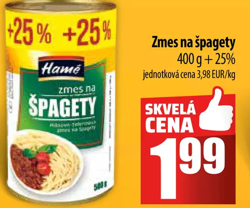 Hamé Zmes na špagety