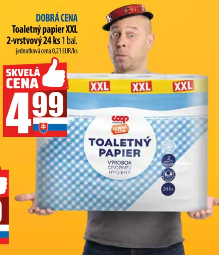 Coop toaletný papier 2-vrstvový XXL