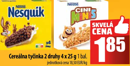 Nestlé cereálna tyčinka