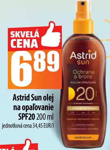 Astrid Sun Olej na opaľovanie SPF
