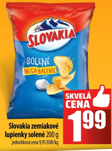 Slovakia zemiakové lupienky solené