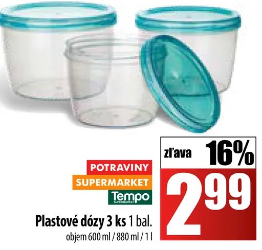 Plastové dózy