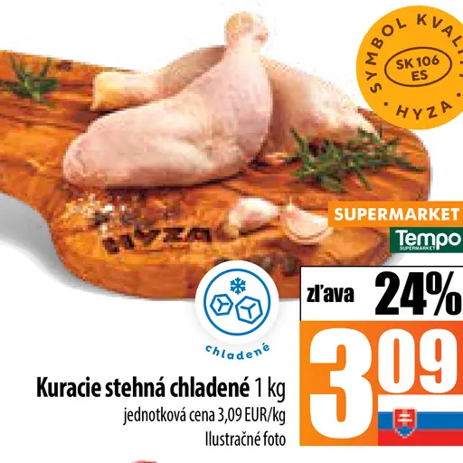 Tempo Kuracie stehná chladené