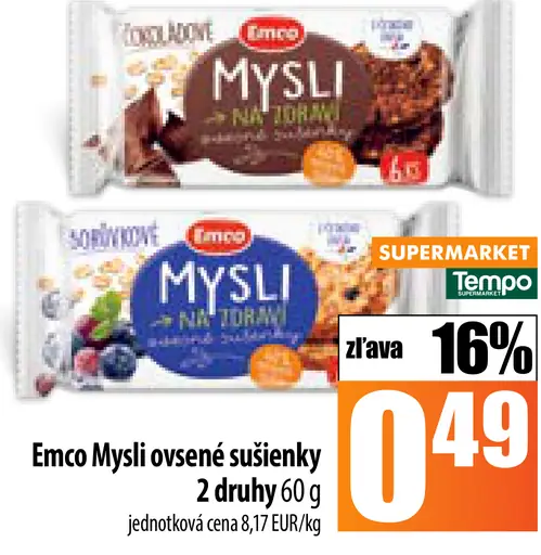 Emco Mysli ovsené sušienky