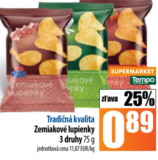 Tradičná kvalita Zemiakové lupienky