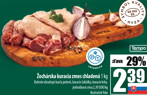 Žochárska kuracia zmes chladená