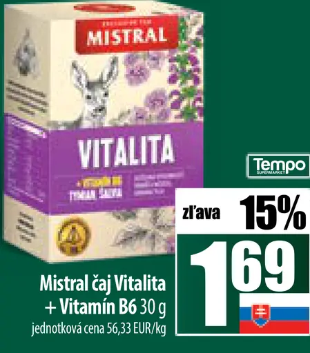 Mistral čaj Vitalita + Vitamin B6